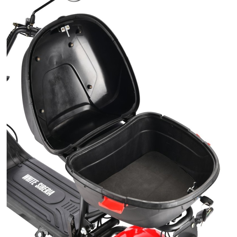 Электроскутер CityCoco WHITE SIBERIA MINI R 2.0 1200W (2022) RED 25