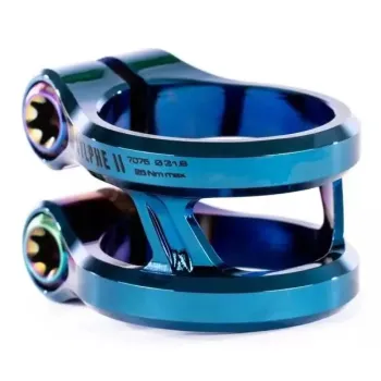Зажим для трюкового самоката Ethic sylphe double clamp V2 34.9 chrome blue